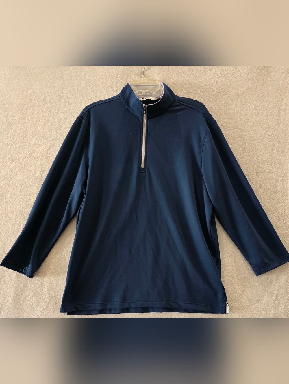 LINKSOUL All Day Performance 1/4 Zip Pullover Jacket Men’s Size L Golf Navy Blue